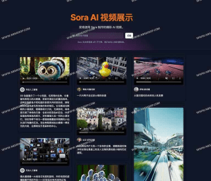 Sora AI Video Showcases - Sora AI 视频生成器模板-NowX 游读社